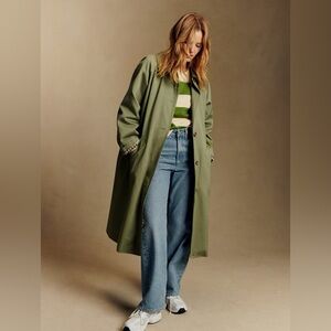 Sezane Clyde green trench size 36 / 4